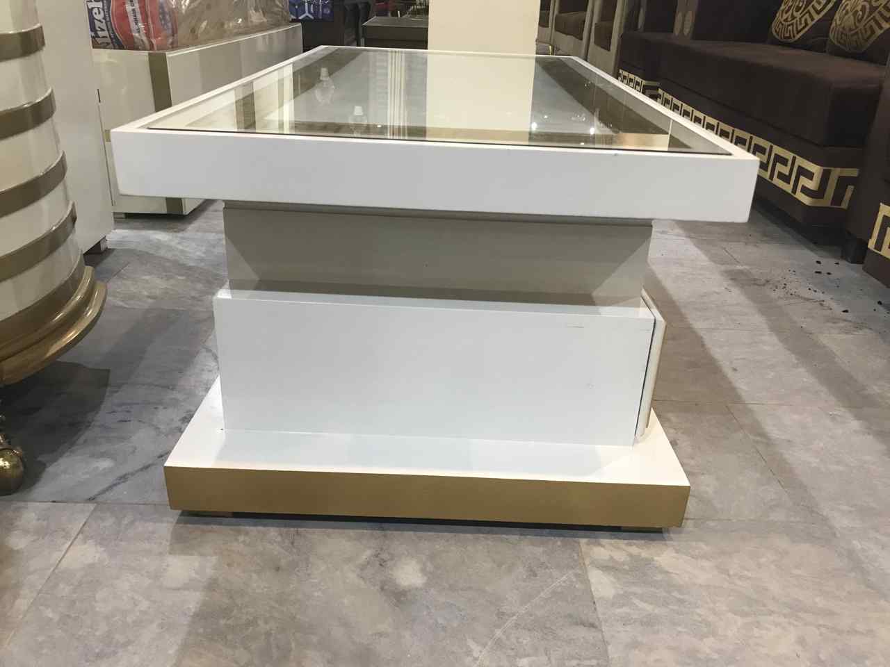 double top table with one drawer